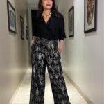 Madhuri Dixit Instagram – Colour is everything, black and white is more.
— Dominic Rouse 

#monday #mondaymotivation #mondaymood #picoftheday #blackoutfit #blackandgold