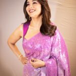 Madhuri Dixit Instagram - “If a kiss could be seen, it would look like a violet” 💜 - Lucy Maud Montconery #monday #celebration #photoshoot #photooftheday #violet