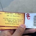 Madhuri Dixit Instagram - Amazing to watch the USC vs Stanford football game as guests of President Folt. The game was action packed and of course USC won 56-10. Fabulous night with amazing people! Many thanks to @President Folt #DeanYannisYortsos #DeanElizabethDaly #DeanEmilyRoxworthy for hosting us. Am grateful to USC for the education the boys will be receiving❤️