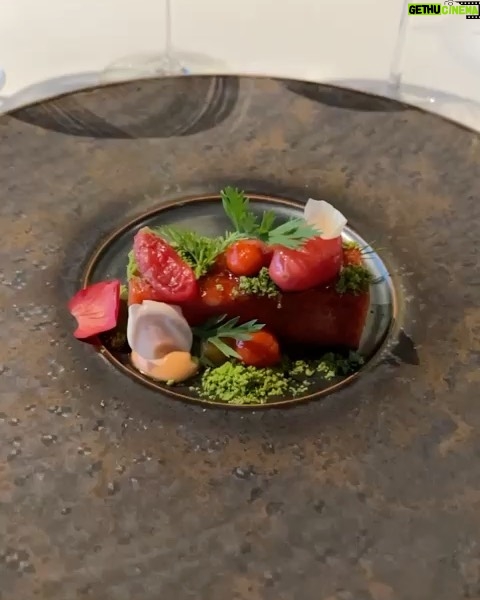 Madhuri Dixit Instagram - A flavourful and memorable experience at ARNOLFO. What an ambiance, what a service, and such amazing food! 😋 Also got the opportunity to meet the Chef Gaetano Trovato👨🏼🍳 #DrNene #Italy #Michelin #star #food #travel #travelgram #instagram #instatravel
