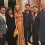 Madhuri Dixit Instagram – Had an amazing evening with our gracious hosts, @shawkiranmazumdar and @adarpoonawalla and @natasha.poonawalla 
It was such a pleasure spending time with everyone. One of the highlights was meeting @theofficialsting and @trudiestyler who are truly amazing and so lovely❤️