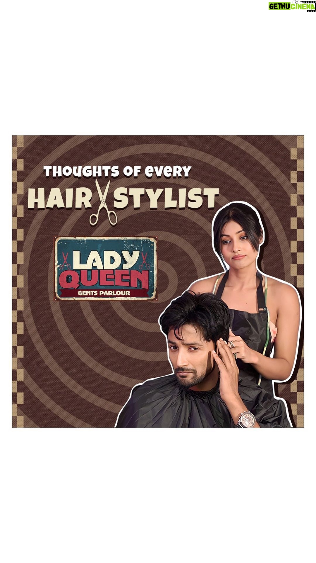Madhurima Basak Instagram - Thoughts of Every Hair Stylist ft.@madhurimabasak9 & @joeydebroy_official #LadyQueenGentsParlour directed by @sagnikchat , Premieres only on #Addatimes on September 15th, subscribe now! #AddaEkhonJomjomat #Addatimes2023 #adda #NewSeries