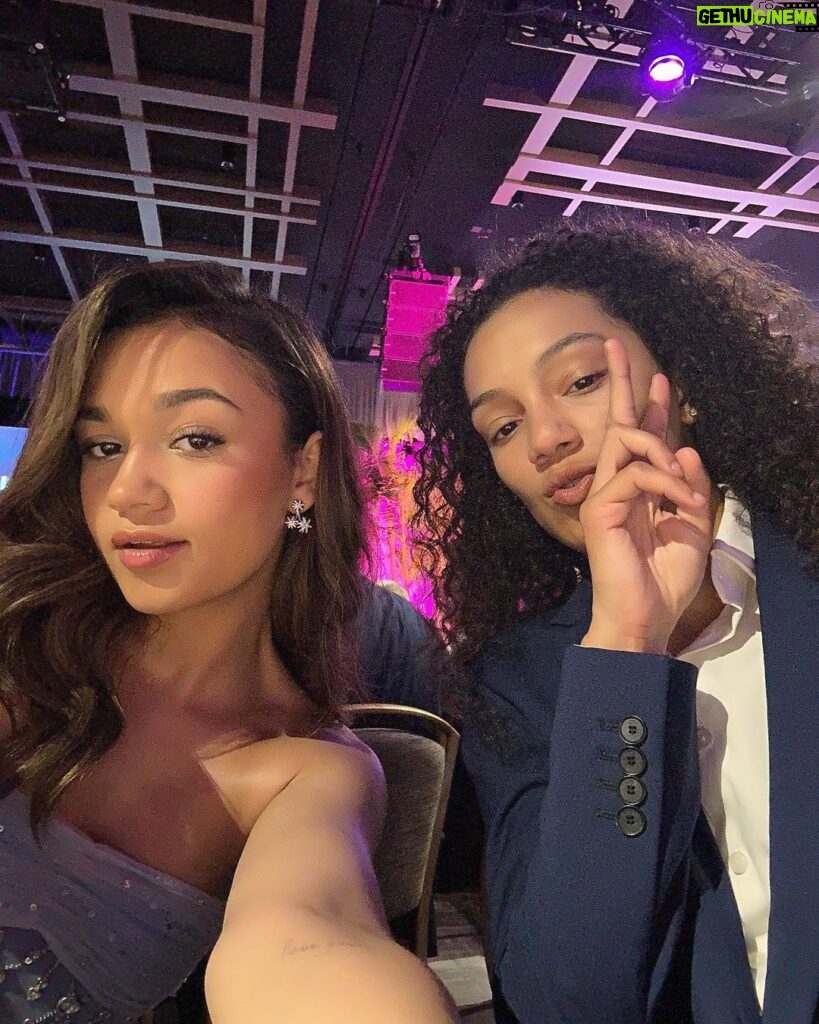 Madison Bailey Instagram - Cinderella & Princess charming 🤞🏽 thank you for having us @lalgbtcenter so many beautiful words spoken in that room last night🏳️‍🌈