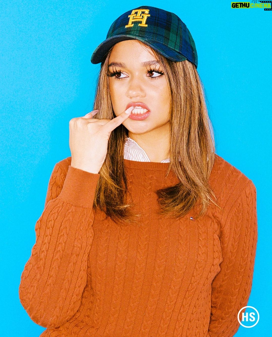 Madison Bailey Instagram - Tommy Girl ✨Officially✨ #tommyfamily #thpartner @tommyhilfiger @highsnobiety * Words @betteroffalone.mp3 * Photographer @sarahpardini * Stylist @misodam * Hair @nikkiprovidence * Makeup @alexandraafrench * Production @tcreativenyc @tristan__rodriguez * Production Coordinators @mehow123 @sinistare