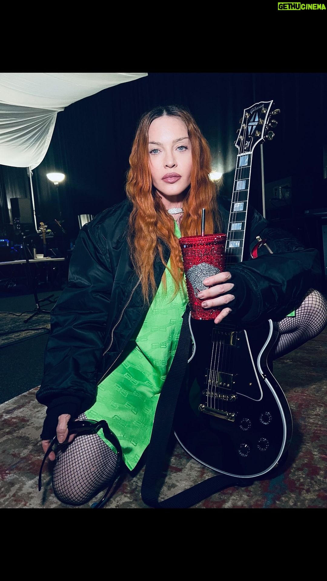 Madonna Instagram - Is it possible to Fall in Love with your Guitar? πΈβ€οΈβπ₯π π
#celebrationtour