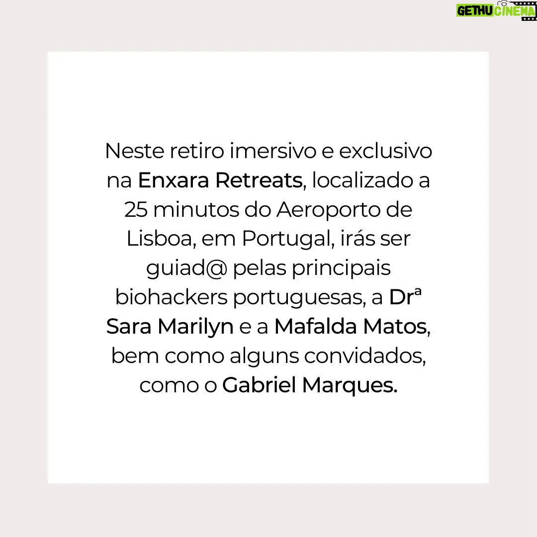 Mafalda Matos Instagram - BIOHACKING Reset Retreat 26 - 28 Maio Portugal @enxara.retreats Após o grande sucesso do 1° retiro @prannaceia em Portugal, em Setembro de 2022, vamos inovar esta maravilhosa experiência voltando com muitas novidades 🤗 Vamos partilhar contigo um pouco da épica história da criação deste retiro... Há umas semanas atrás eu (Sara) contactei a @enxara.retreats para reservar uma data e quem me atendeu foi a @mafaldamatos gestora do centro. Seria uma chamada breve sobre a logística do espaço e dúvidas pontuais contudo acabou sendo uma 1h30 de conversa transformadora. Apercebemo-nos que temos muitos gostos em comum e foi sincronia atrás de sincronia, como por exemplo o nosso aniversário ser no mesmo dia (15 de Abril) 🤗 Temos tantas coisas em comum como coisas que nos complementam, por isso e por muito mais, decidimos realizar este retiro juntas 👯♀️ Entretanto a Mafalda veio a Angola visitar-me e estamos neste momento juntas a iniciar o retiro Detox & Discovery em São Tomé e Príncipe🌴 Tem sido uma troca muito bonita de conhecimento e agora estamos ambas muito empolgadas em partilhar esta boa energia contigo 😃 Convictas do caminho do meio, aquele que junta a sabedoria ancestral com a ciência, vamos partilhar neste retiro de 3 dias, técnicas e conhecimento para um RESET total à forma como vês a vida. Da alimentação aos valores de conduta, como a disciplina e a coragem, o BIOHACKING Reset Retreat é o berço de uma nova versão de ti! Se te identificas com: ✅ Hipertensão /Hipotensão ✅ Excesso de gordura corporal ✅ Depressão e ansiedade ✅ Problemas de humor ao acordar ✅ Instabilidade emocional ✅ Falta de memória, foco e/ou energia ✅ Problemas para dormir ✅ Vícios (doces, pão, álcool, relações tóxicas etc.) ✅ Diarreia ou prisão de ventre ✅ Fome constante ✅ Doenças crónicas, cardíacas, autoimunes e genéticas ✅ Resistência à insulina ✅ Falta de Libido Sexual ✅ Ex Vegan/ Ex Vegetariano ✅ Fortalecer a imunidade e a longevidade Vem viver essa experiência connosco! Para mais informações sobre o programa, valores e alojamento: www.prannaceia.com/portugal +244 932 134 03 +351 91 205 5 205 Um mundo melhor é possível💜 Enxara.retreats