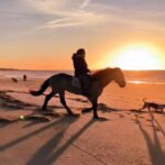 Mafalda Matos Instagram - How much time do you spend in nature?? Let's enjoy sunsets and friends 🤗 . . . #sunset #beach #horseriding #nature #qualitytime #portugal #sines