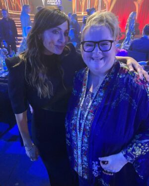 Magda Szubanski Instagram - Thanks for making me feel beautiful #camilla ! 🙏💕 @camillawithlove 
And thanks for making such gorgeous designs for all shapes and sizes.  The exquisite detail and craftspersonship in this kaftan makes my heart sing! 
Lots of fun at the #aactas #aacta awards last night. The talent pool in this country is deep and wide. 
Wish I got more photos tho! What was I thinking?!! @natalie_imbruglia @nakkiah @michelle.lim.davidson #GuyPearce 
And didn’t get to say it on the night but congratulations @brooke_satchwell !! 🙌💜