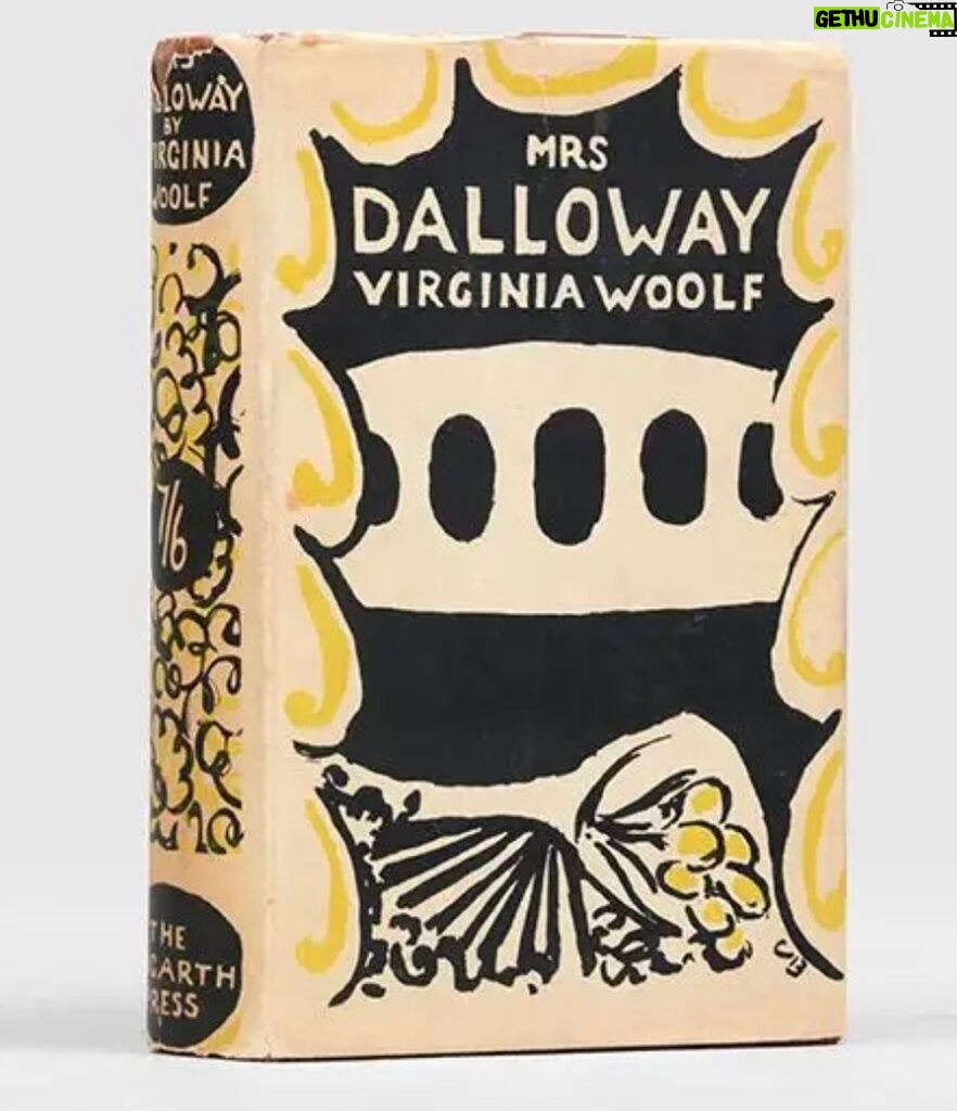Magda Szubanski Instagram - Crook in bed, making sure to re-read - just one more time before the end of June, squeeeeezing it in - one of my favourite books ever… #mrsdalloway Thanks @lisacampbellcasting for alerting me to the fact that it was 100 years ago this month - June 16, to be precise - that Mrs. Dalloway began preparing for her party. Oh, the genius of #virginiawoolf ! That first edition isn’t mine, by the way! I wish! #book #booklover #hogarthpress #bloomsbury #mrsdallowaysaidshewouldbuytheflowersherself #mrsdallowayday #mrsdallowaysparty