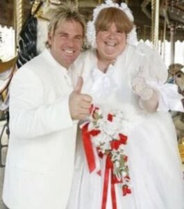 Magda Szubanski Instagram - Woke in the middle of the night to the terrible terrible news that Shane Warne had died. I’m in utter shock. Inconceivable that a life crammed with so much genius and larrikin charm could be snuffed out so suddenly and so soon. When we filmed these immortal scenes Warnie proved that he was not just a great sportsman but also a great sport. He played along with our shenanigans and we had loads of fun. He was a great pasher! In between takes we chatted and I totally fell under the spell of the famed Warnie charm: he was thoughtful and very sweet. He was born not far from where I lived and so much of him was typical, Melbourne outer suburban boy. Except, of course, that he was blessed by the gods of cricket. My god. So blessed. But also dedicated and hard working. He taught me - or rather Sharon - how to do the flipper and recounted how he would practice that spin hundreds of times a day until he could propel a cricket ball one metre straight up into the air just by clicking his fingers. His fingers were like small tree trunks. But mostly I remember how he spoke with such great love and pride of his beautiful kids. This is a shocking loss for our nation and for the cricketing world And poor Sharon has lost her hero and the love of her life But right now my heart is with his family and his friends - and most especially with his beautiful children Jackson Summer and Brooke whom he loved so very very much RIP Warnie 💔 sending love to you and Rod Marsh up there in cricket heaven ❤️ 🏏 Mags @jacksonwarne18 @summerwarne @brookewarne @jasonwarne30 @shanewarne23 #warnie #shanewarne #cricket #kathandkim
