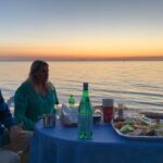 Magda Szubanski Instagram – Sunset dinner on the beach with @willconnolly__ and family #lucky #luckycountry #velvetseason #autumn 
💕🌅🏖😎