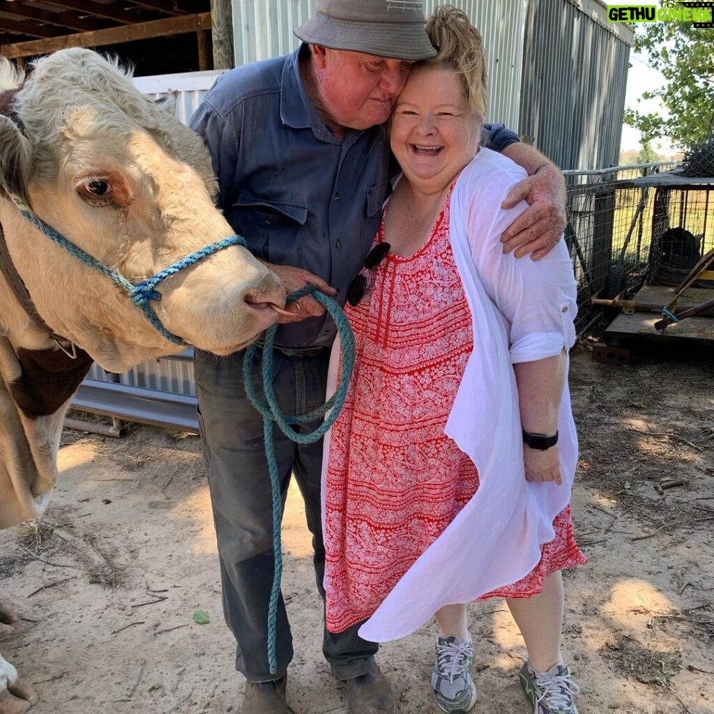 Magda Szubanski Instagram - Healing hugs with my darling Paul “Macca” MacPherson in god’s own country - Tumbarumba. Observing some of the terrible damage wrought by the bushfires on the way to Batlow with @willconnolly__ We will be back again soon Snowy Valley!! And this weekend heading off to Kangaroo Island to get the Regeneration program rolling there 🙏❤️ #regeneration if you want to donate go to the link in bio Tumbarumba, New South Wales