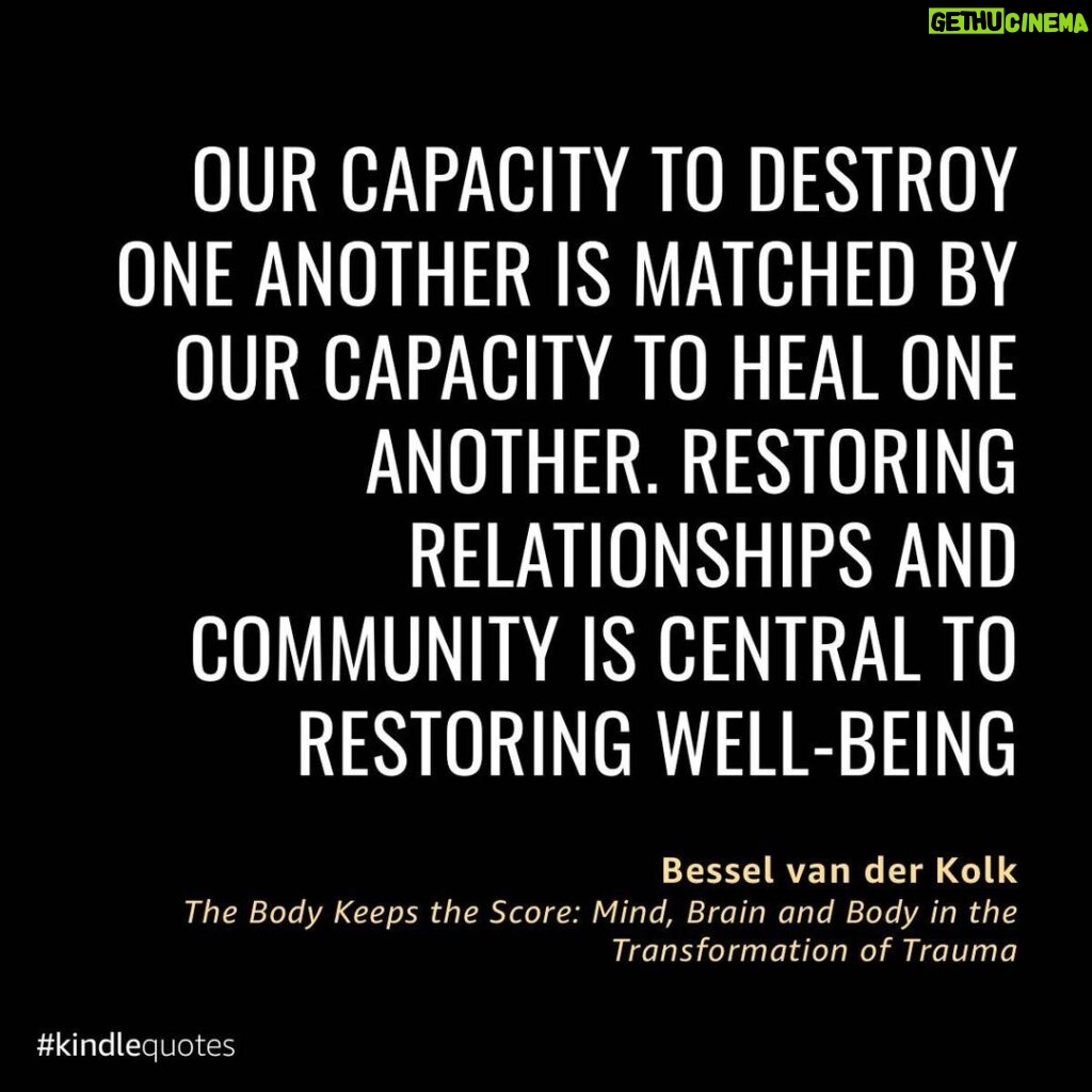 Magda Szubanski Instagram - Bessel van der Kolk is a pioneer in the trauma field. His words are more relevant now than ever 🙏
