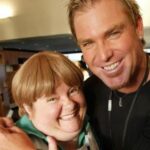 Magda Szubanski Instagram - Woke in the middle of the night to the terrible terrible news that Shane Warne had died. I’m in utter shock. Inconceivable that a life crammed with so much genius and larrikin charm could be snuffed out so suddenly and so soon. When we filmed these immortal scenes Warnie proved that he was not just a great sportsman but also a great sport. He played along with our shenanigans and we had loads of fun. He was a great pasher! In between takes we chatted and I totally fell under the spell of the famed Warnie charm: he was thoughtful and very sweet. He was born not far from where I lived and so much of him was typical, Melbourne outer suburban boy. Except, of course, that he was blessed by the gods of cricket. My god. So blessed. But also dedicated and hard working. He taught me - or rather Sharon - how to do the flipper and recounted how he would practice that spin hundreds of times a day until he could propel a cricket ball one metre straight up into the air just by clicking his fingers. His fingers were like small tree trunks. But mostly I remember how he spoke with such great love and pride of his beautiful kids. This is a shocking loss for our nation and for the cricketing world And poor Sharon has lost her hero and the love of her life But right now my heart is with his family and his friends - and most especially with his beautiful children Jackson Summer and Brooke whom he loved so very very much RIP Warnie 💔 sending love to you and Rod Marsh up there in cricket heaven ❤️ 🏏 Mags @jacksonwarne18 @summerwarne @brookewarne @jasonwarne30 @shanewarne23 #warnie #shanewarne #cricket #kathandkim