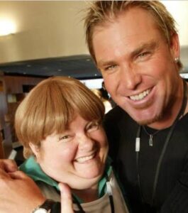 Magda Szubanski Instagram - Woke in the middle of the night to the terrible terrible news that Shane Warne had died. I’m in utter shock. Inconceivable that a life crammed with so much genius and larrikin charm could be snuffed out so suddenly and so soon. When we filmed these immortal scenes Warnie proved that he was not just a great sportsman but also a great sport. He played along with our shenanigans and we had loads of fun. He was a great pasher! In between takes we chatted and I totally fell under the spell of the famed Warnie charm: he was thoughtful and very sweet. He was born not far from where I lived and so much of him was typical, Melbourne outer suburban boy. Except, of course, that he was blessed by the gods of cricket. My god. So blessed. But also dedicated and hard working. He taught me - or rather Sharon - how to do the flipper and recounted how he would practice that spin hundreds of times a day until he could propel a cricket ball one metre straight up into the air just by clicking his fingers. His fingers were like small tree trunks. But mostly I remember how he spoke with such great love and pride of his beautiful kids. This is a shocking loss for our nation and for the cricketing world And poor Sharon has lost her hero and the love of her life But right now my heart is with his family and his friends - and most especially with his beautiful children Jackson Summer and Brooke whom he loved so very very much RIP Warnie 💔 sending love to you and Rod Marsh up there in cricket heaven ❤️ 🏏 Mags @jacksonwarne18 @summerwarne @brookewarne @jasonwarne30 @shanewarne23 #warnie #shanewarne #cricket #kathandkim