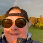 Magda Szubanski Instagram - Found the pot o’ gold at the end of the rainbow!! It’s right here! In my scone!! What a metaphor! Winter is coming and that chill wind is blowing straight off the antarctic. It’s drizzling and I didn’t feel like a walk..but I thought: “what would Ruth say?” She’d say, “Mags, go out and experience the rich wonders of the world!” And look what I was rewarded with! A glorious #RuthRainbow #rainbow 🌈🙏🌸💕 #carpediem