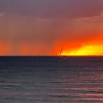 Magda Szubanski Instagram – Oh wow!! Incredible sunset and lightning over the bay 
🌅 🌩⛈ Hey @wendysharpeart they remind me of the colours you used in my portrait!!