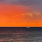 Magda Szubanski Instagram – Oh wow!! Incredible sunset and lightning over the bay 
🌅 🌩⛈ Hey @wendysharpeart they remind me of the colours you used in my portrait!!