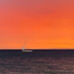 Magda Szubanski Instagram – Oh wow!! Incredible sunset and lightning over the bay 
🌅 🌩⛈ Hey @wendysharpeart they remind me of the colours you used in my portrait!!