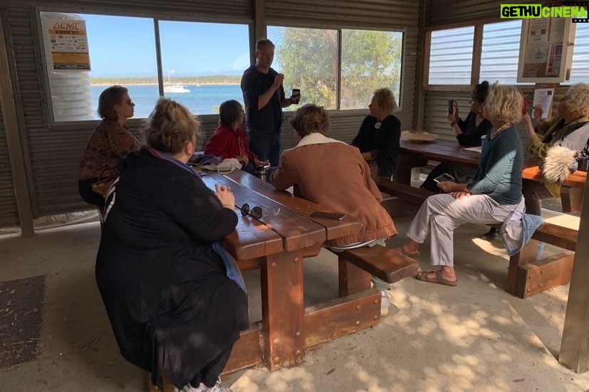 Magda Szubanski Instagram - Making art & making new friends. “Regeneration” long-term bushfire support team on Kangaroo Island for launch of the program there. Lots of terrific, heartfelt conversations & feedback for our return trips . Great work all! The Regeneration program is constantly evolving in response to specific needs of each community. Amazing, resilient folks. See you next time KI!! Back to Tumbarumba for follow up soon!! #traumainformed #arts Thanks to all who donated to @willconnolly__ and my fundraiser which is what has allowed all this to happen. 🙏❤️🙌 Find out more or donate see link in bio @centrecreativehealth @hospitalresearch Photo credit: Daniel Clarke, Ninti Media 🙏