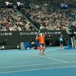 Magda Szubanski Instagram - AMAZING seats to watch an AMAZING match!! You know how I love me tennis!! de Minaur is on fire 🔥 tonight 🎾 Brilliant tennis from @alexdeminaur and Andrei Rublev Thank you @piper_heidsieck for the incredible ON COURT EXPERIENCE and #ausopen @tennisaustralia @australianopen