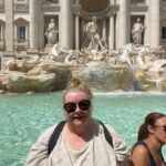 Magda Szubanski Instagram - #MagsTravelTips Compare the pair. I recommend seeing the #trevifountain during a thunderstorm in a flouro pink plastic poncho. You get the joint (almost) to yourself. Most tourists are pussies who don’t like to get wet. That said, it took 3 days for my runners to dry. And I did get a touch of foot rot. The other, sun shiny way is also good. But I couldn’t do the traditional “three coins in a fountain” coz, ya know, inflation #roma #travelblogger #FatLadyTravels ❤️🇮🇹🪙⛲️😘 To those suggesting newspaper in my shoes …all very well…except newspapers don’t exist anymore. And you can’t dry your shoes with digital media. Tho there is a lot of hot air 💨 🔥 Fontana Di Trevi-Roma