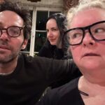 Magda Szubanski Instagram - Superb night @richard.e.grant cooking up trouble for Paul Rudd, Florian, @oliviagranted Kristen and me. Plenty of laughs which we all needed. Reg, you are the consummate host! Your house is a Curiosity Shop of wonders and magical beauty. And the statue of Babs is not THAT creepy. And I don’t know what you’re talking about…Paul Rudd is actually almost tolerable company ! 🧐 😜 love you to bits and back ❤️❤️❤️