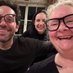 Magda Szubanski Instagram - Superb night @richard.e.grant cooking up trouble for Paul Rudd, Florian, @oliviagranted Kristen and me. Plenty of laughs which we all needed. Reg, you are the consummate host! Your house is a Curiosity Shop of wonders and magical beauty. And the statue of Babs is not THAT creepy. And I don’t know what you’re talking about…Paul Rudd is actually almost tolerable company ! 🧐 😜 love you to bits and back ❤️❤️❤️