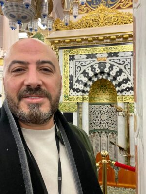 Magdy El Hawary Instagram - الحمدلله والشكرلله حنين وكريم ♥️
#العفو 🙏انا في جاه رسول الله 😍
#الروضة