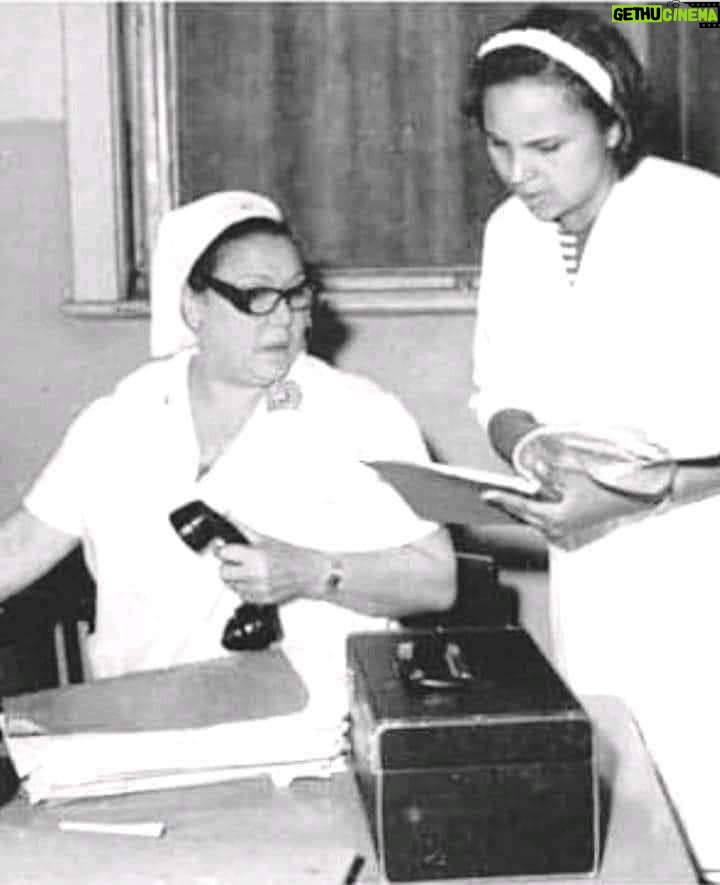 Magdy El Hawary Instagram - #تحية_كاريوكا وهي كبيرة ممرضات متطوعه في مستشفي اثناء حرب اكتوبر 1973 ❤️