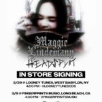 Maggie Lindemann Instagram - HEADSPLIT signing in LA @FINGERPRINTSMUSIC on 3/9 and NYC @LOONEYTUNESCDS on 2/29 ! wristband link in bio for access