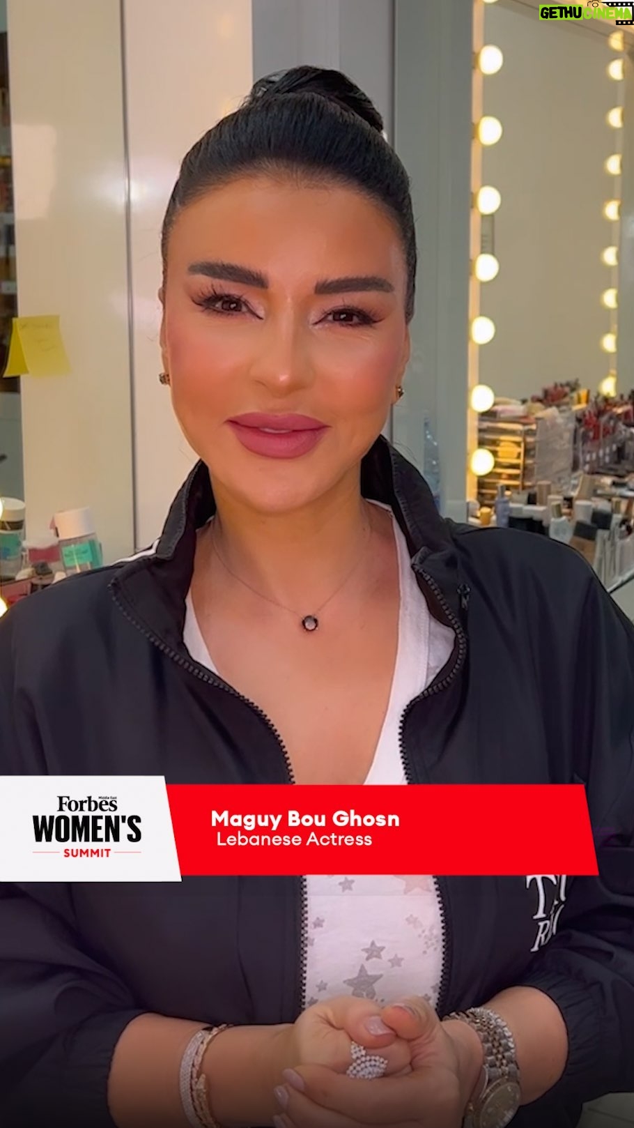 Maguy Bou Ghosn Instagram - ✨ Get to know Maguy Bou Ghosn, the Lebanese actress who has taken the Arab world by storm with her captivating performances and incredible talent. Follow her journey at the Forbes Middle East Women’s Summit تعرّف عن قرب إلى ماغي بو غصن، الممثلة اللبنانية التي حققت نجاحًا باهرًا في الوطن العربي بأدائها الساحر وموهبتها الفذة، من خلال عرض مشوارها الفني في قمة فوربس الشرق الأوسط للسيدات 2023 @khuloudalomian7 @maguyboughosn #FWS23 #FemaleLeadership #InspiringWomen #ForbesMEWomenSummit #forbes #forbesmiddleeast #womensummit2023 #riyadh #saudiarabia #فوربس #فوربس_الشرق_الأوسط #الرياض #السعودية