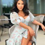 Maguy Bou Ghosn Instagram - Vacation mode on 🤍✨ 👗 @hhart.uae Make up @dianaahmadmakeupartist Hair @haissam.najjar #MaguyBouGhosn | #ماغي_بو_غصن Beirut, Lebanon