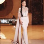 Maguy Bou Ghosn Instagram – It’s @eaglefilmsprod Iftar night ✨

Wearing @labourjoisie @nadimski 
Make up @danikamelmakeup 
Hair @michel_layoun 
📷 @georgess_saliba