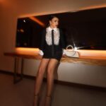 Maguy Bou Ghosn Instagram - Ready for tonight with @maisonvalentino ✨🖤 Styled by @styledbyibra Outfit @maisonvalentino @pppiccioli Photographer @lea.khneisser #MaguyBouGhosn #ValentinoBlackTie Dubai, United Arab Emirates