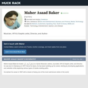 Maher Asaad Baker Instagram - Check my verified journalist profile on Muck Rack.
https://muckrack.com/maherasaadbaker
@muckrack
#verified #journalist