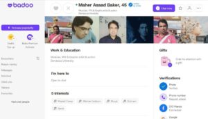 Maher Asaad Baker Instagram - Oops... I did it again, I created a Badoo account!
https://us1.badoo.com/profile/0zAhMACjE3NjQxNDM4NjcAIMbSqQR06ogEX8NRTTlIV-TZnsFPrDMGhI-if6dEGroB