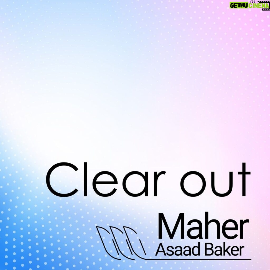 Maher Asaad Baker Instagram - ℕ𝕠𝕨 ℙ𝕝𝕒𝕪𝕚𝕟𝕘 Clear out on Spotify by Maher Asaad Baker #Spotify #new #music #track https://open.spotify.com/album/04YKI9AWlqPvg6Y6UO1r8q