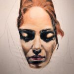 Mahnaz Afshar Instagram - 🦋💙 اثر @afshinpirhashemi #woman #art #painting #afshinpirhashemi