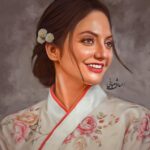 Mahnaz Afshar Instagram – ممنونم آقای شعبانی 🙏🏻🌻
#مهنازافشار #mahnazafshar #movies #painting#kimono