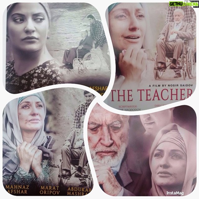 Mahnaz Afshar Instagram - اكران فيلم معلم در تاجيكستان
