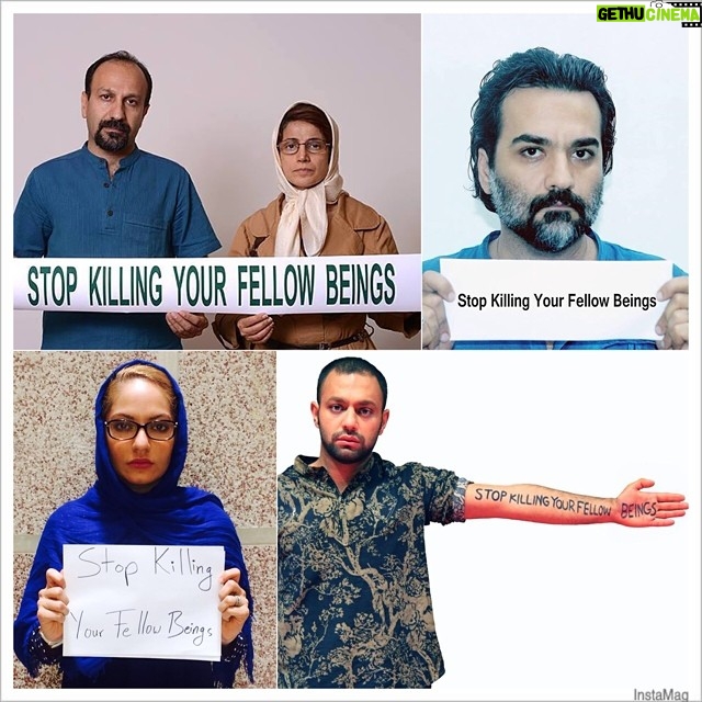 Mahnaz Afshar Instagram - Stop Killing Your Fellow Beings كشتن همنوعان خود را متوقف كنيد