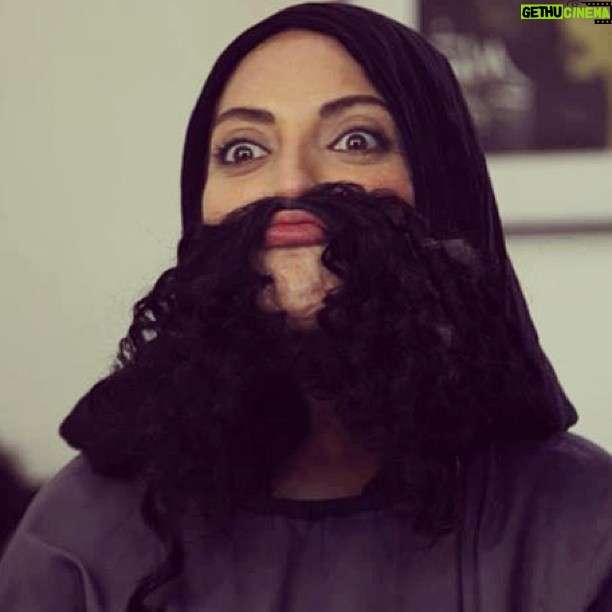 Mahnaz Afshar Instagram - يه كم شيطنت هنگام تست گريم
