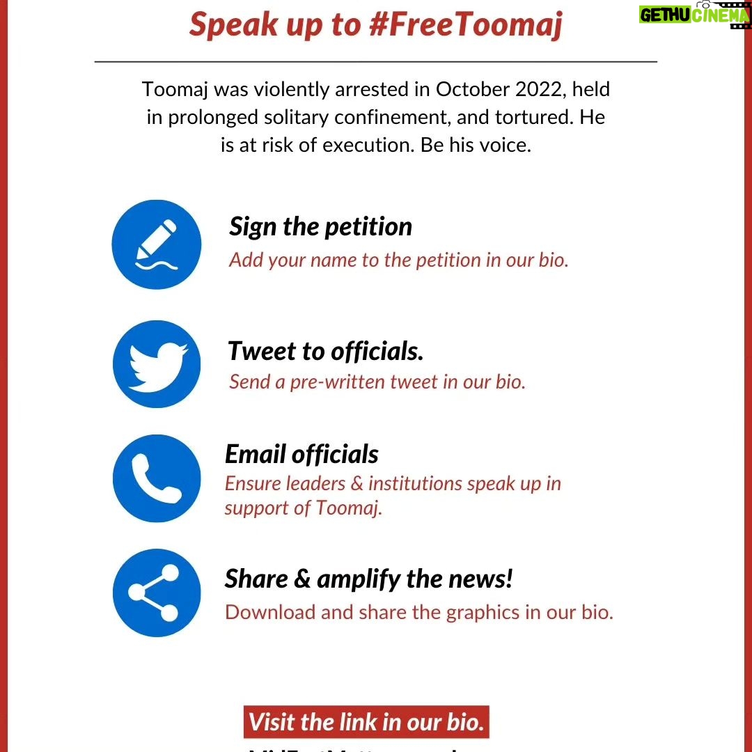 Mahnaz Afshar Instagram - اعتراض جرم نیست و جای هنرمند و مردم معترض در زندان نیست #توماج_صالحی Protesting is not a crime @middleeastmatters #freetoomaj @toomajofficial