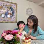 Mai Hakase Instagram - 先日は私の誕生日でした🥰❤️ その日は母も来てくれて一緒に食事できました😊自分が母になると、自分の誕生日は母に感謝する日だなぁと改めて思うようになりました🥺✨家族や周りの人に感謝してすごしていきたいです☺️