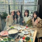 Mai Hakase Instagram - 台湾からありちゃんおかえり❤️ @alisa_0302 ありちゃんおすすめの台湾料理屋さんでお鍋をいただきました😘景色も良くはじめて食べる美味しい台湾鍋とシャンパンで🥂贅沢な時間でした❤️ @fujintreejapan #フージンツリーコレド室町テラス 富錦樹台菜香檳コレド室町テラス