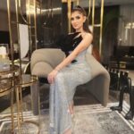 Mai Omar Instagram - Yesterday's look @dearguestco Dress by the dear friend @antoinekarehcouture Makeup @mostafa__zidan21 Hair @ellesaloneg