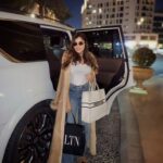 Mai Omar Instagram - Heading to the airport. Till we meet again Dubai ♥️ Thank you @uranuscars for your great services Thank you @palazzoversacedubai for the warm hospitality I will miss you Mayousha @mayabarakat_pr 🤗 Dubai, United Arab Emirates