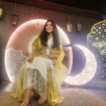 Mai Omar Instagram - I'm gonna miss Ramadan nights 🎆 @theritzcarltondifc @thealln1agency Kaftan @sophia_benyahia_kaftan Stylist @khemissi_imen Ritz Carlton, DIFC, Dubai