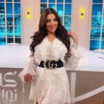 Mai Omar Instagram - From my interview with @kalamnawaeminsta @mbc1 With the amazing ladies @nadabaeshen @najlaqahtani1 @sherinearafa_ @najah_almasaeed Styled by @label_p Makeup @dinaragheb Hair @hajarhairstyle Photographer @moe.soufyan_photography